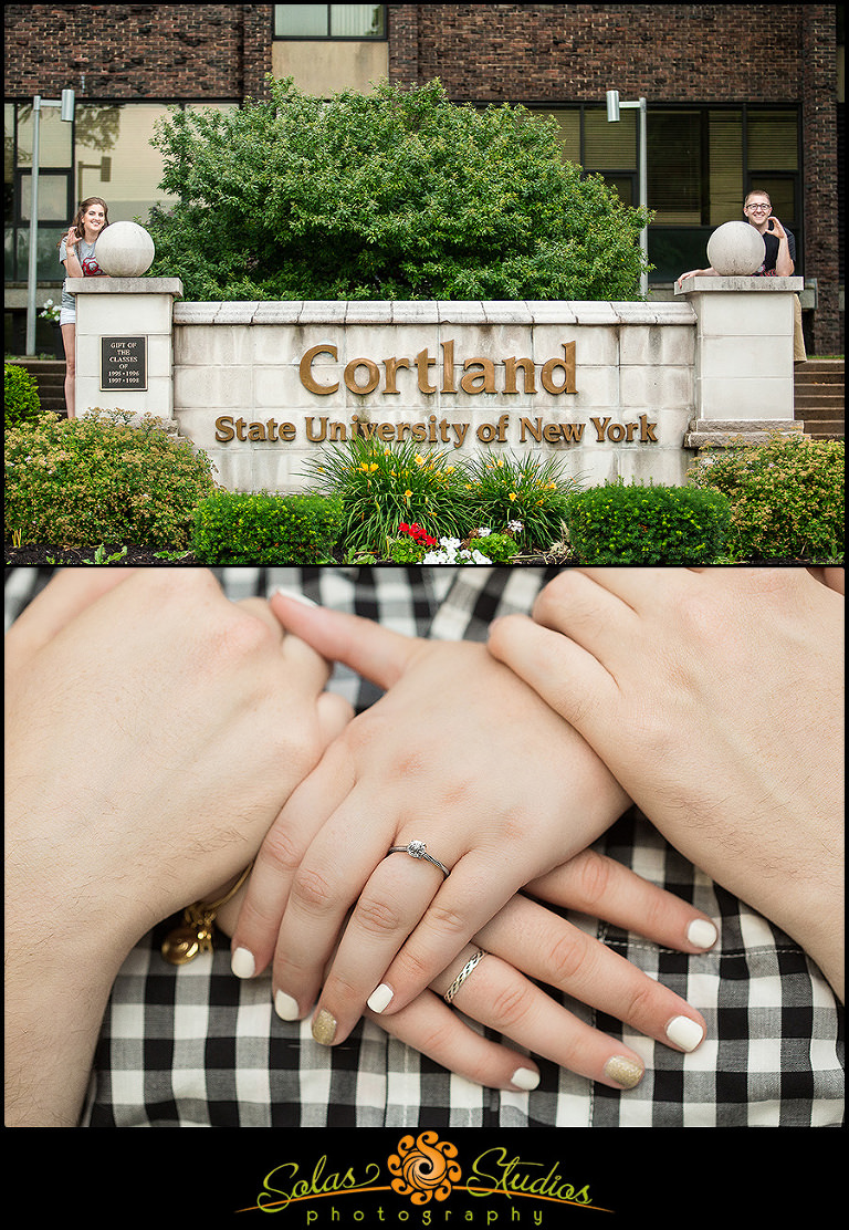 Engagement Photos at SUNY Cortland