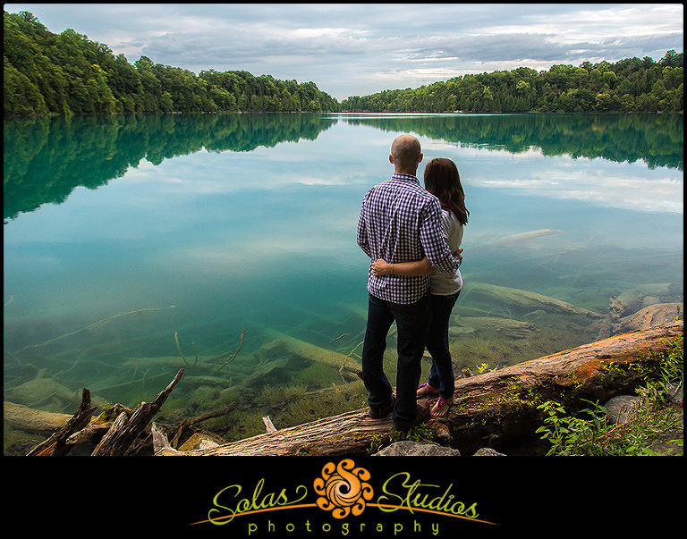 Engagement photos at Green Lakes