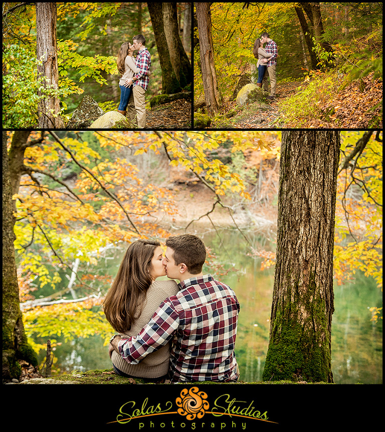 Solas Studios Photography Engagement Session Photos at Fillmore Glen, Moravia NY