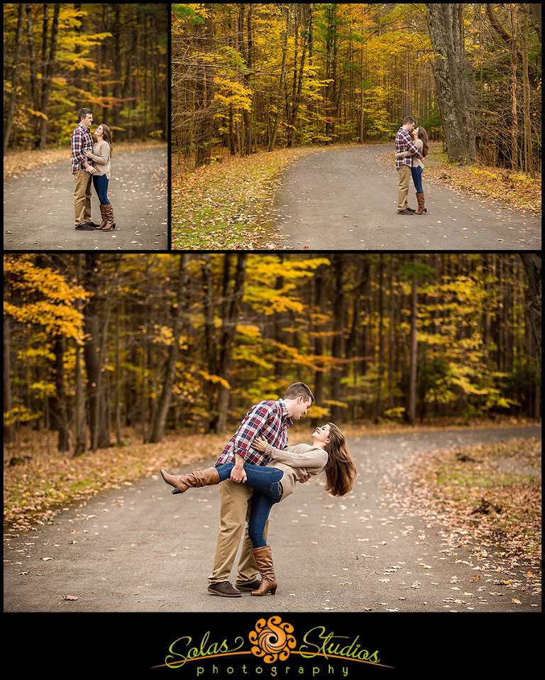 Solas Studios Photography Engagement Session Photos at Fillmore Glen, Moravia NY
