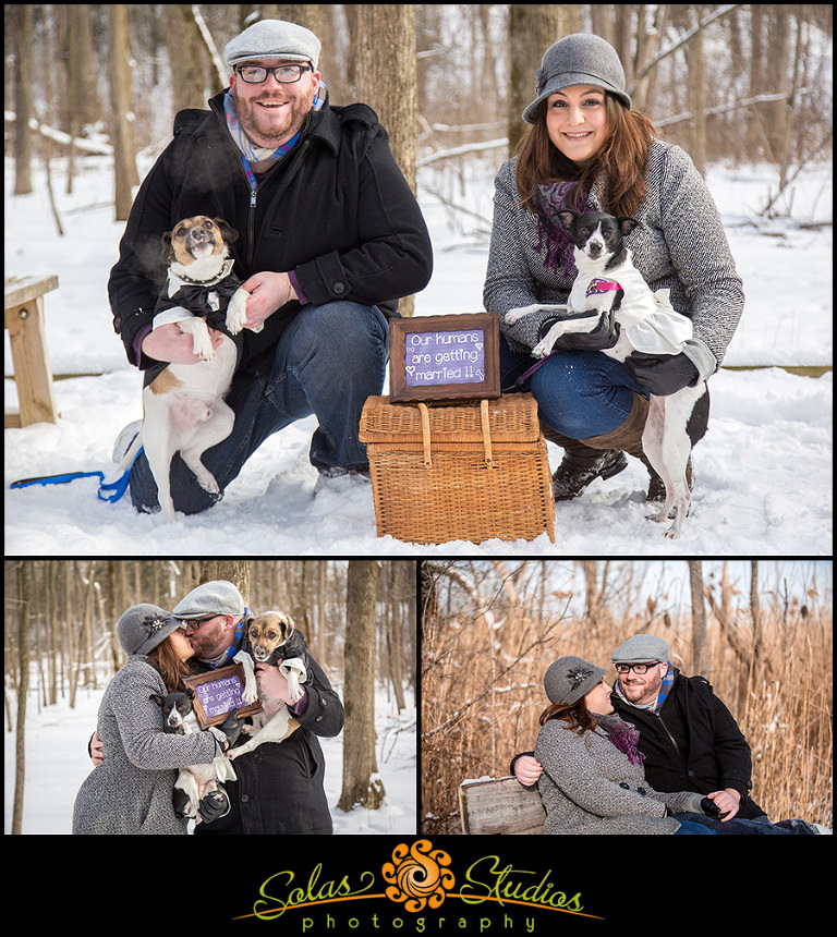 Solas Studios Photography Winter Engagement Photos at Butternut Creek