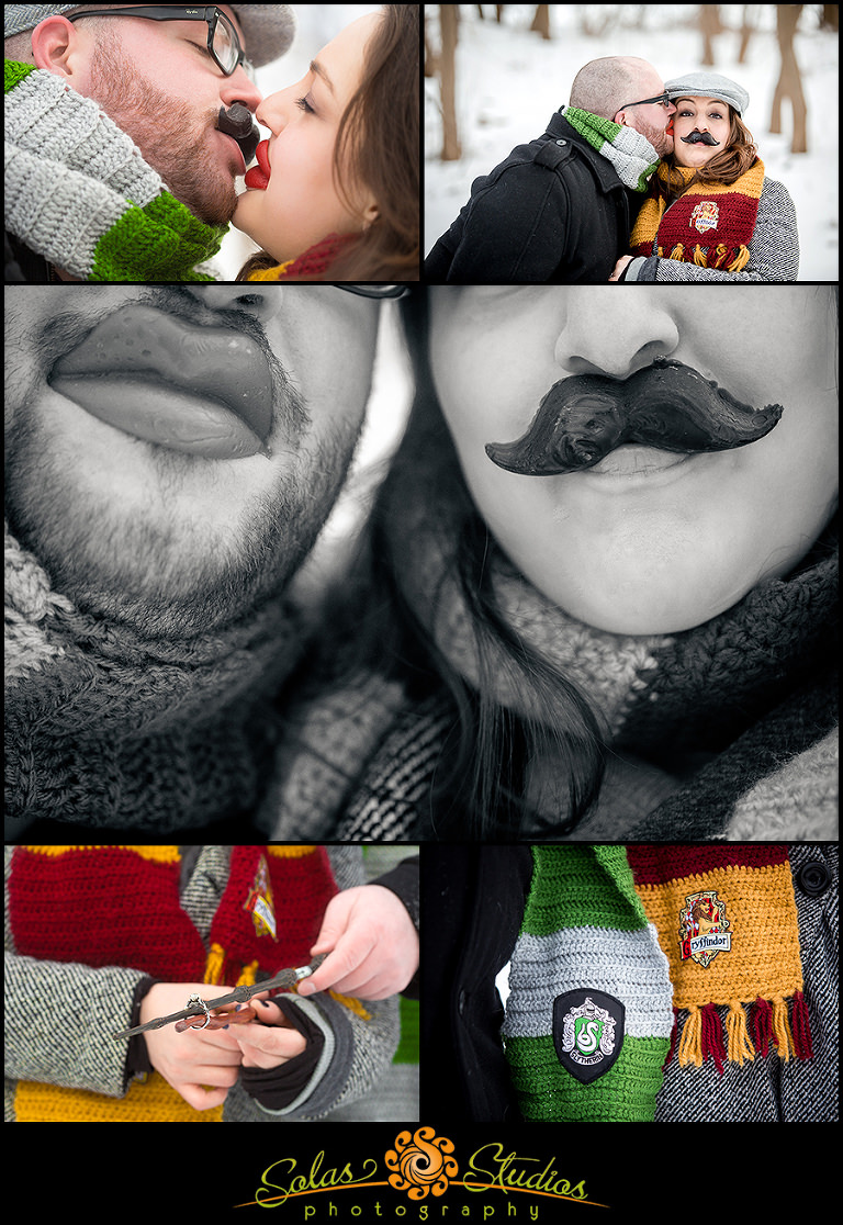 Solas Studios Photography Winter Engagement Photos at Butternut Creek