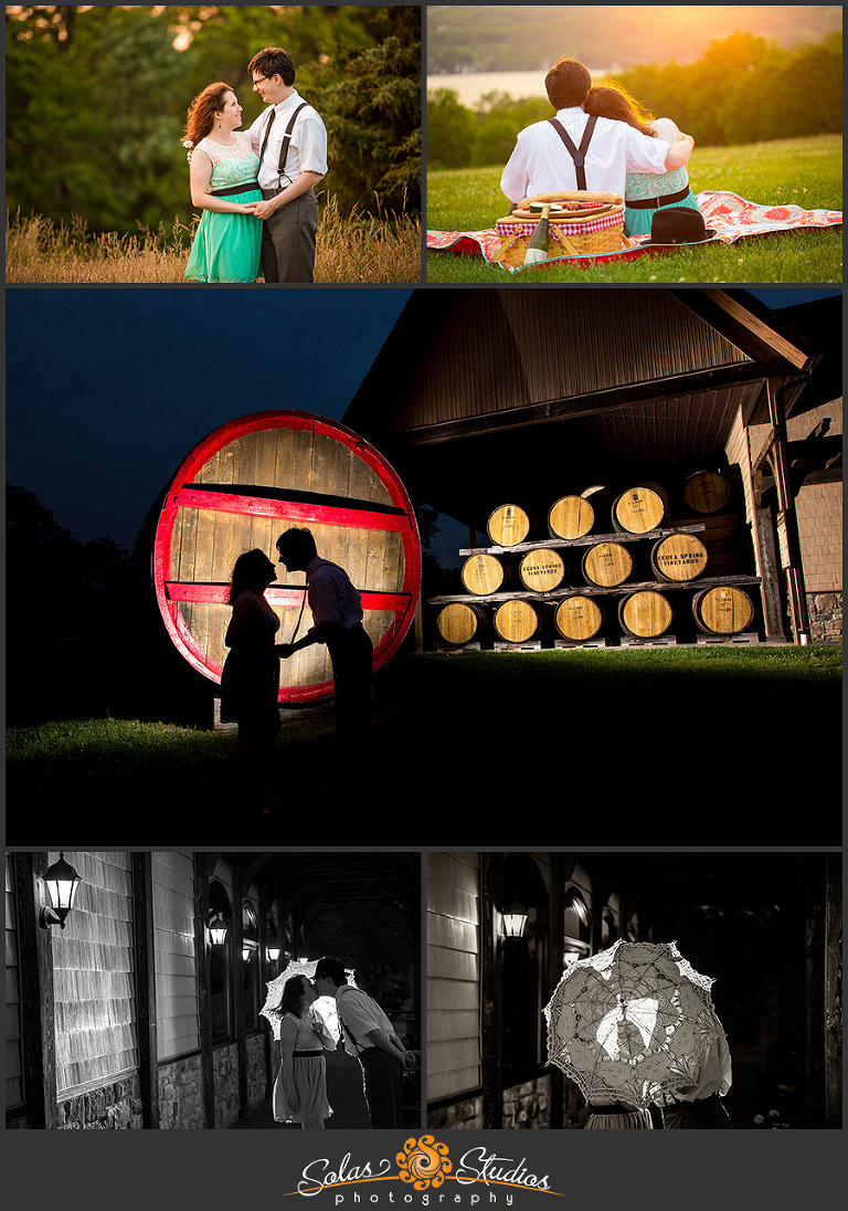 Solas Studios Engagement Session at Keuka Spring Winery