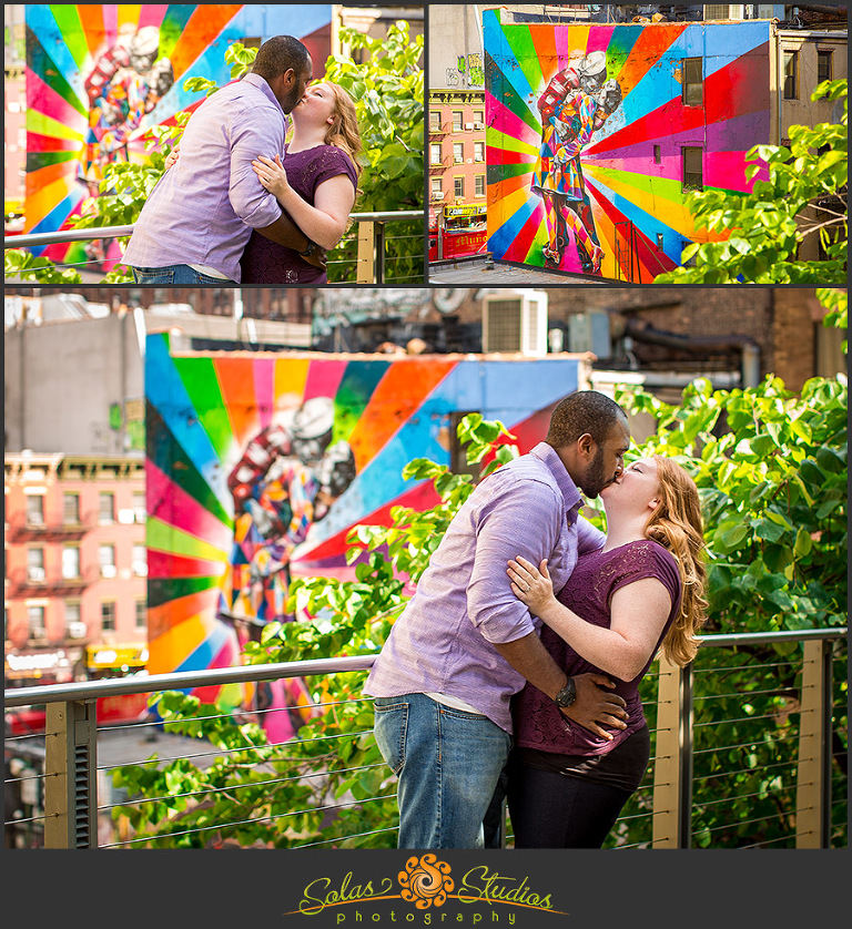 Solas Studios Engagement Session Highline, Brooklyn, NY