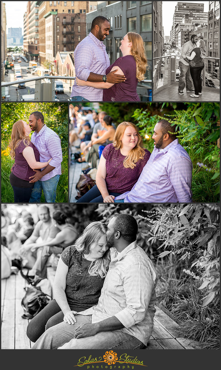 Solas Studios Engagement Session Highline, Brooklyn, NY