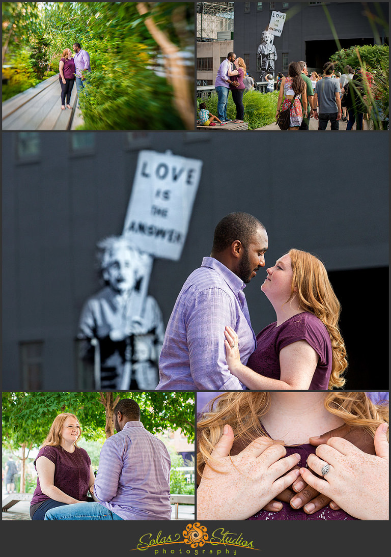 Solas Studios Engagement Session Highline, Brooklyn, NY