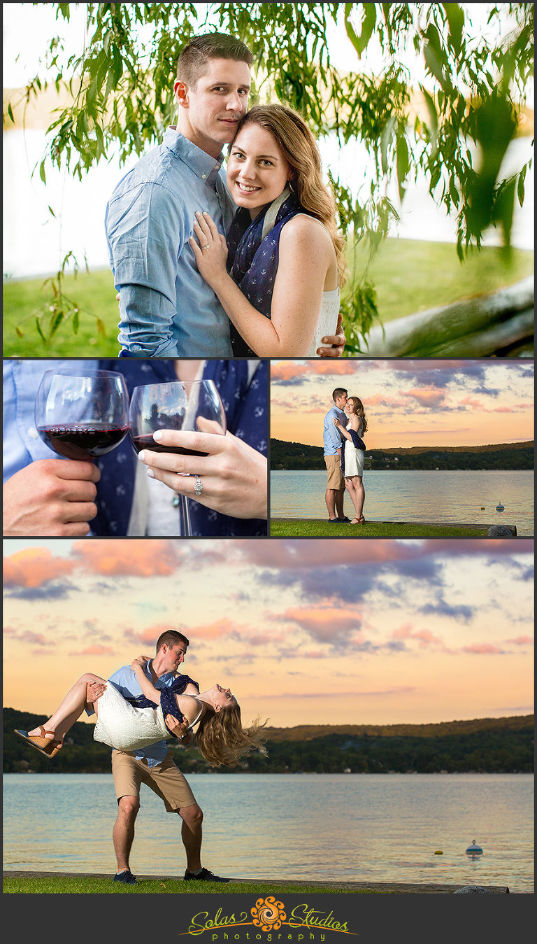 Solas Studios Engagement Session at Canandaigua Lake