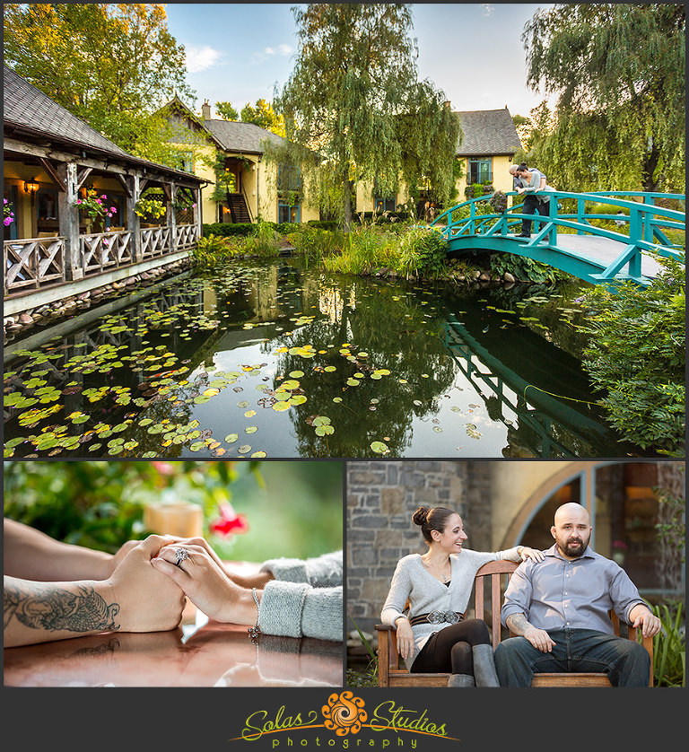 Solas Studios Engagement Session at Mirbeau Inn & Spa