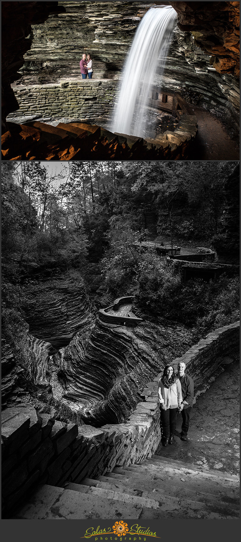 Solas Studios Engagement Session at Watkins Glen, NY