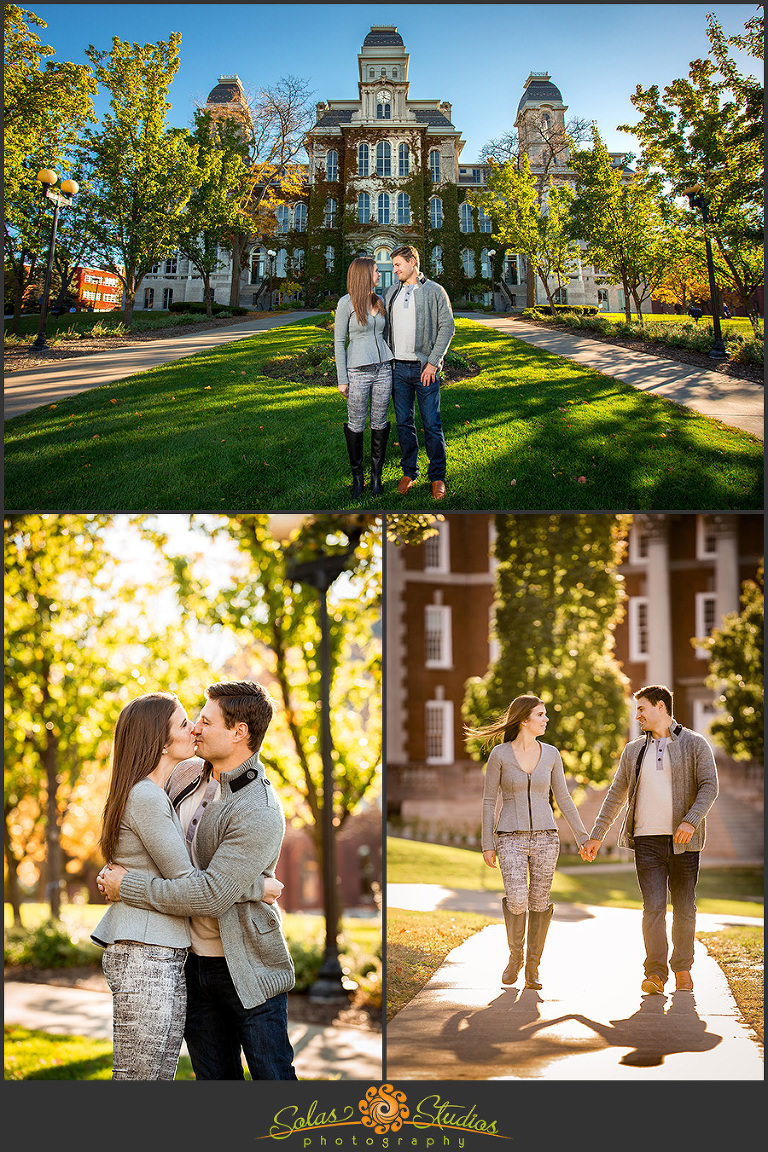 Solas Studios Engagement Session at Syracuse University, NY