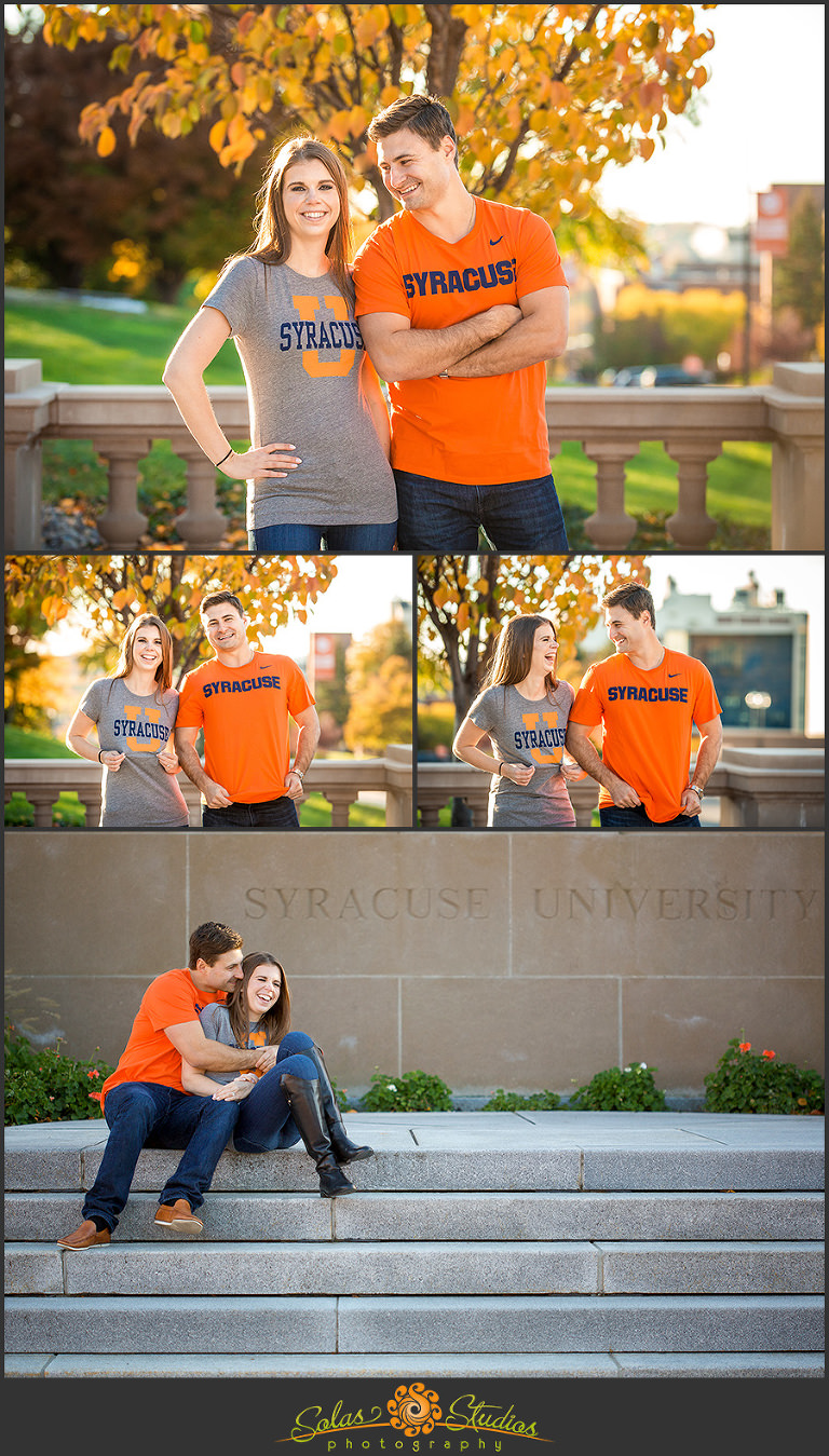 Solas Studios Engagement Session at Syracuse University, NY