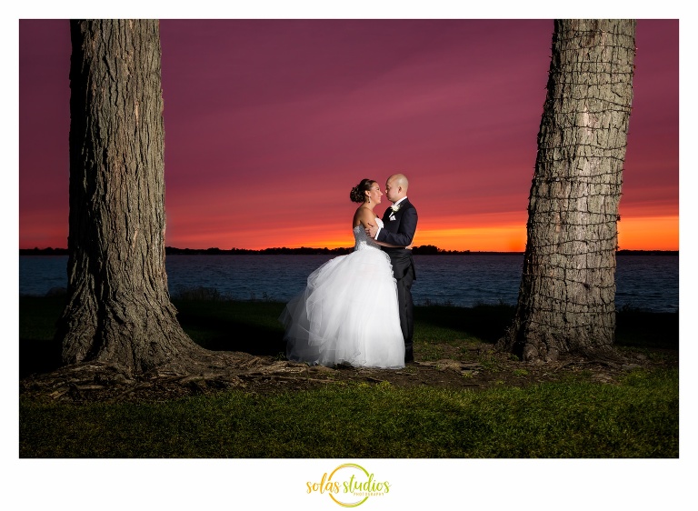 sunset wedding lakeshore yacht country club 19