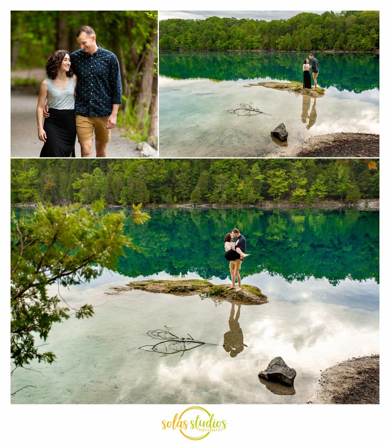 Green Lakes State Park Engagement Session Portraits Photography 2