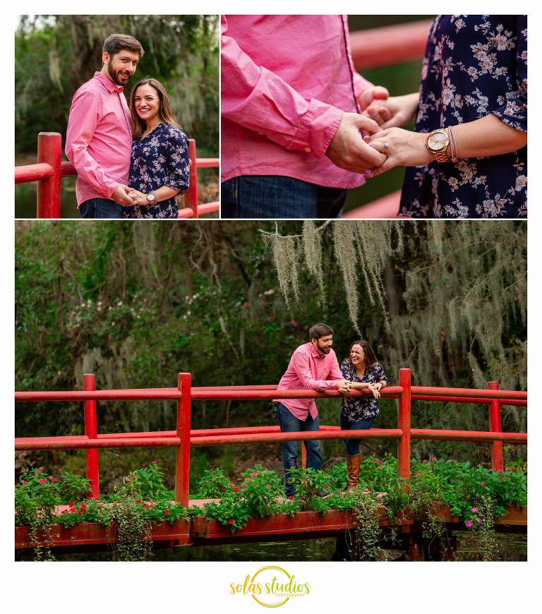 Engagement Session Photos at Magnolia Plantation Charleston