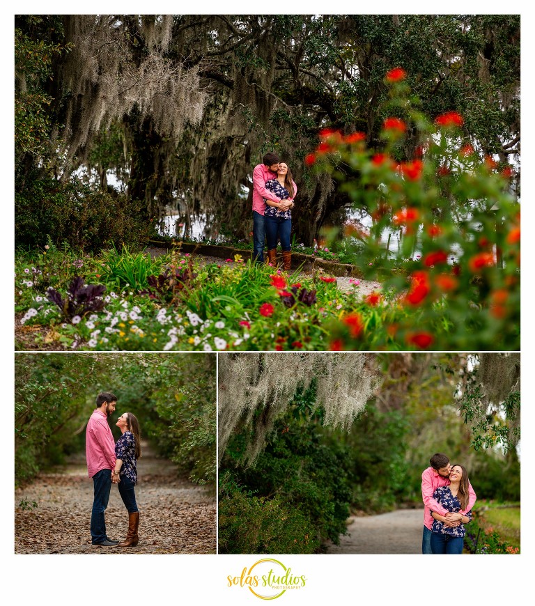 Engagement Session Photos at Magnolia Plantation Charleston