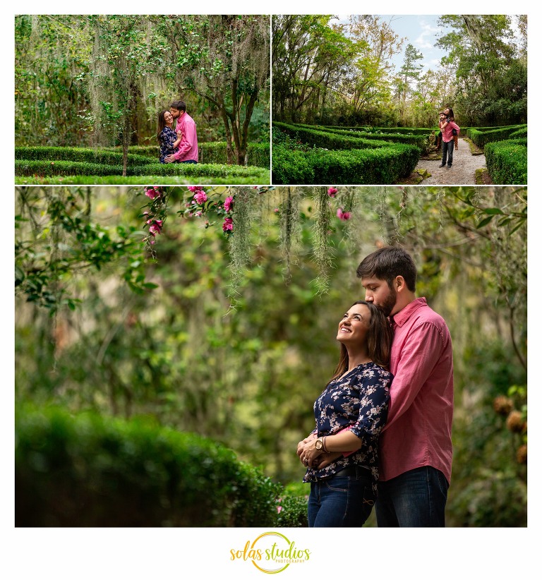 Engagement Session Photos at Magnolia Plantation Charleston