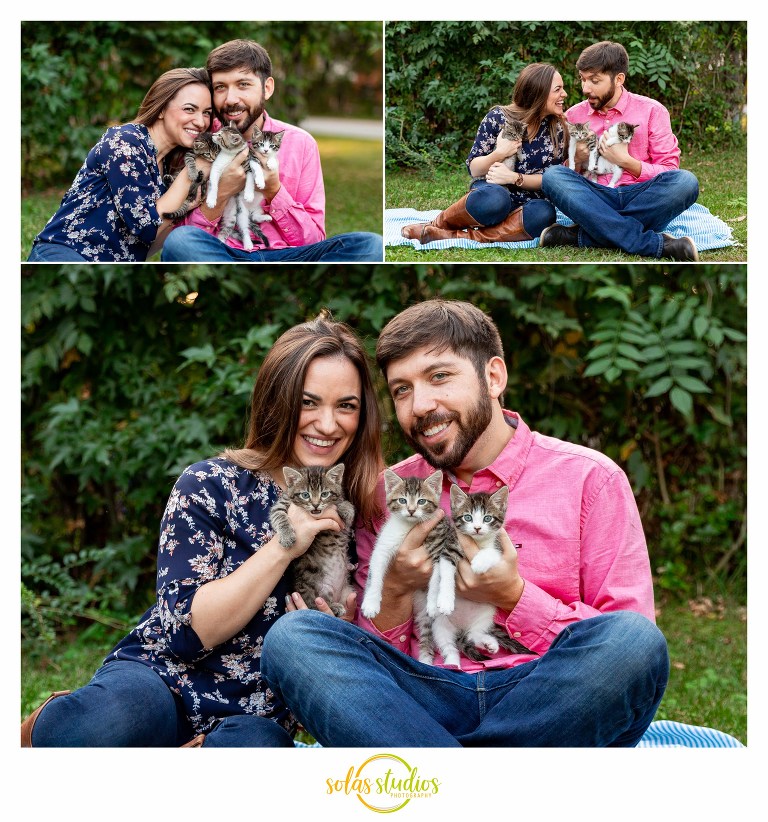 Engagement Session Photos with Kittens
