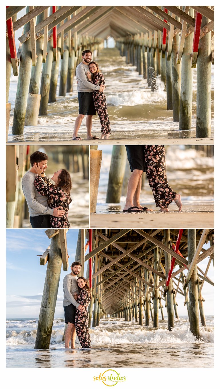 Engagement Session Photos at Folly Beach Charleston