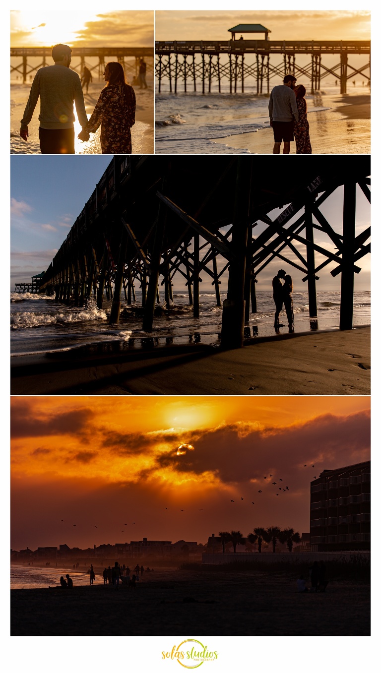 Engagement Session Photos at Folly Beach Charleston