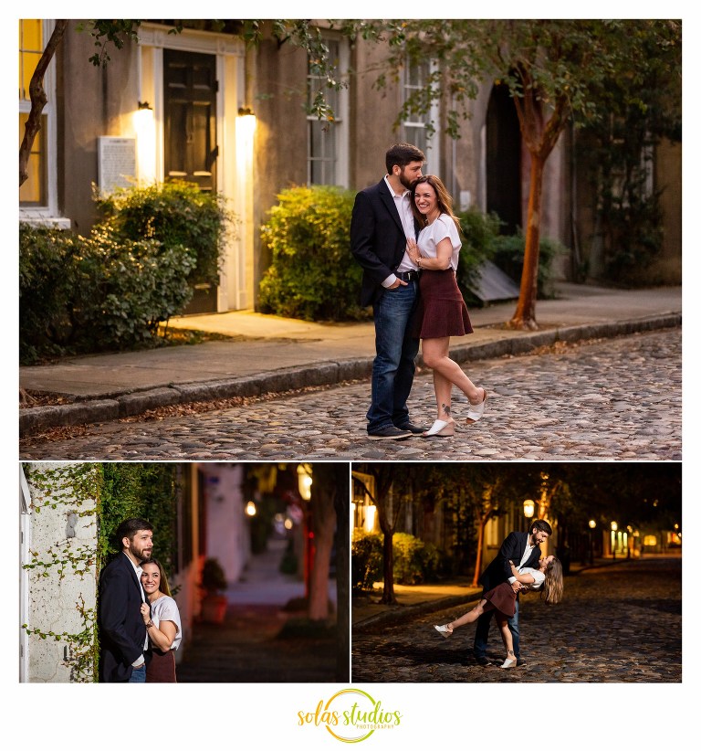 Night Engagement Session Photos Charleston SC
