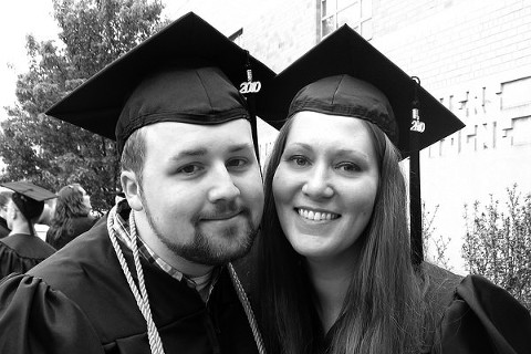 Greg and Colleen at graduation